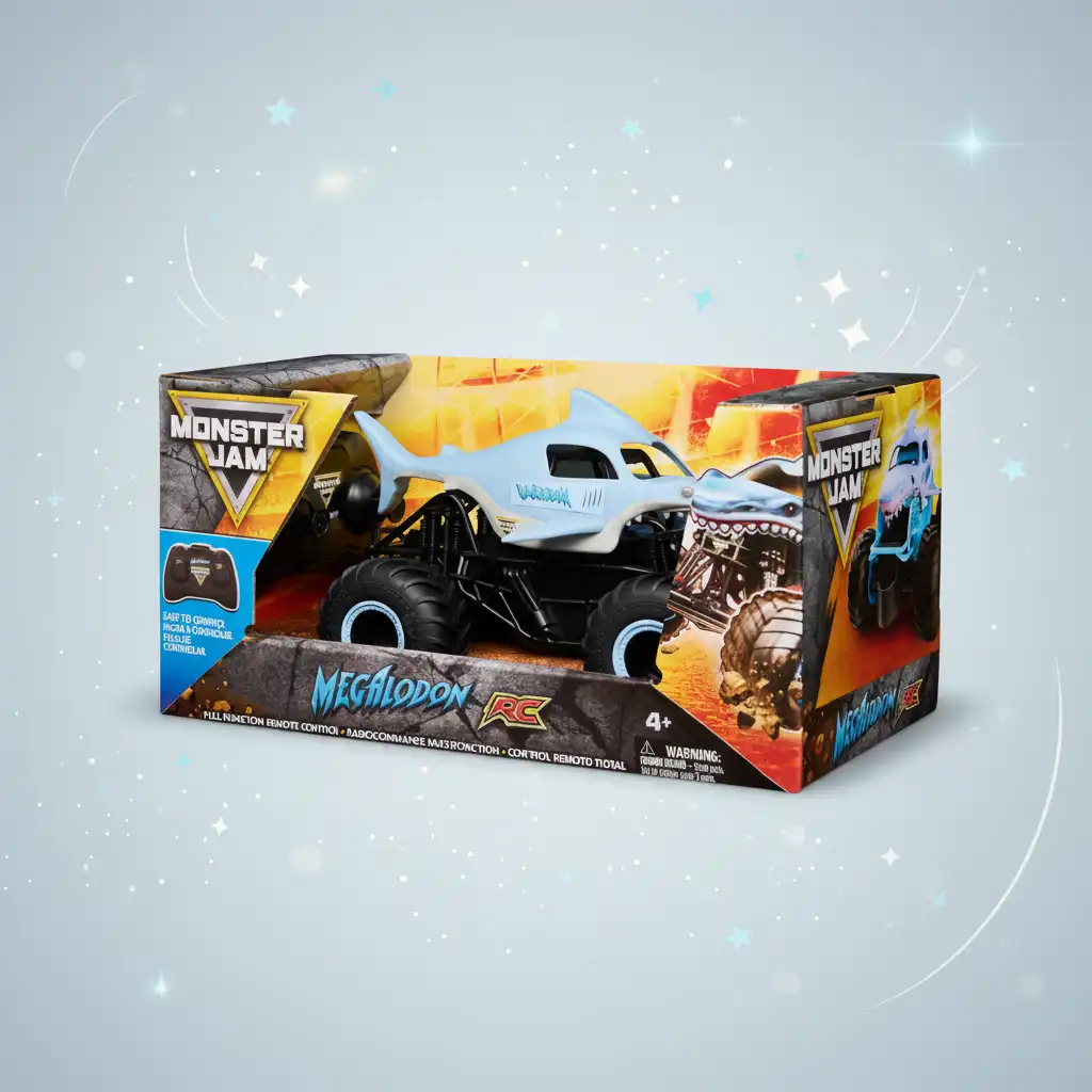 Acabado preciso y detalles auténticos del chasis Monster Jam.