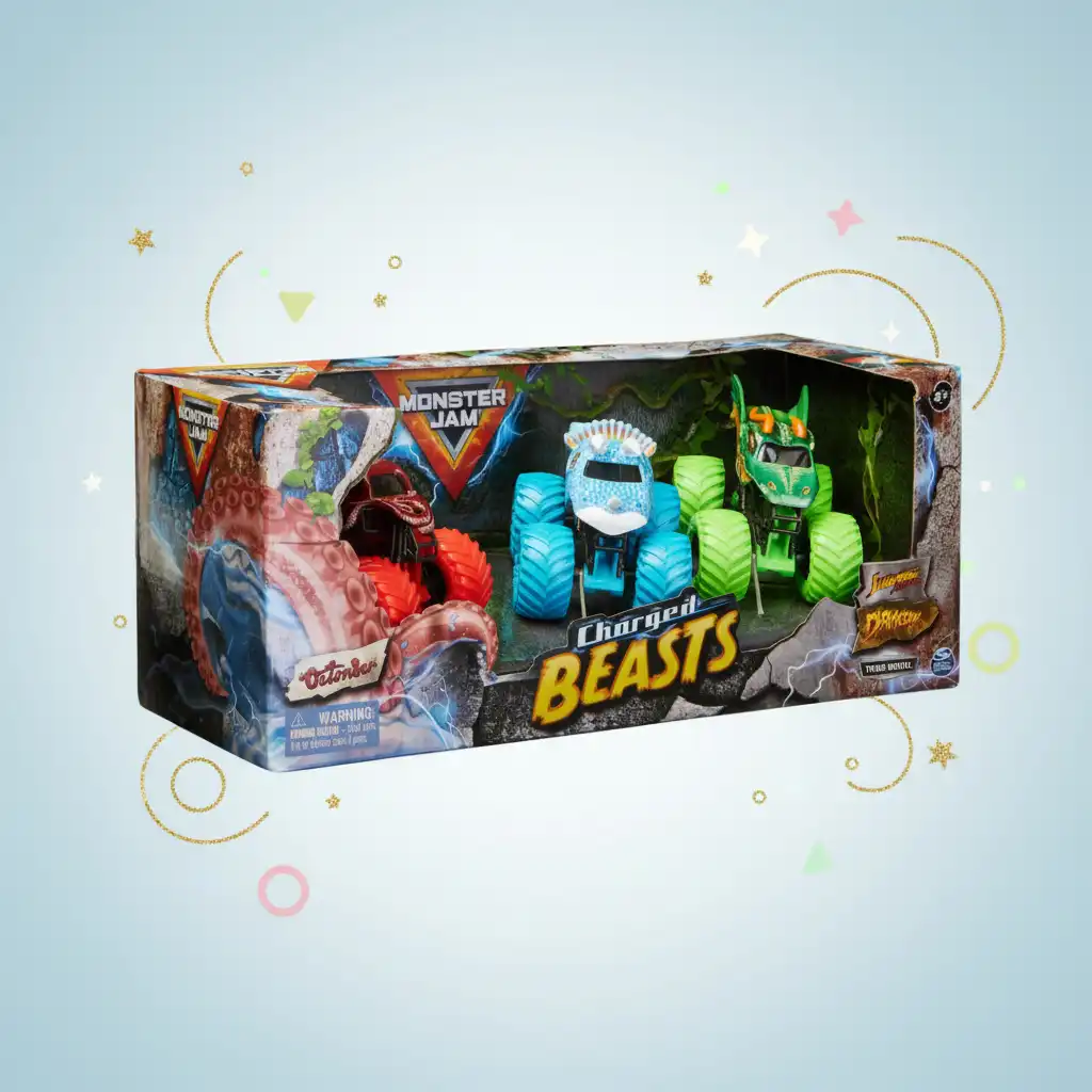 Crea tu propio show Monster Jam lleno de trucos.