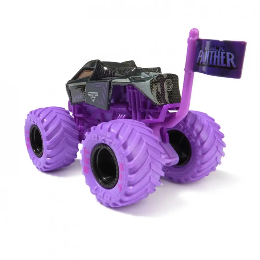 Amplía tu colección con un Monster Truck Marvel único.
