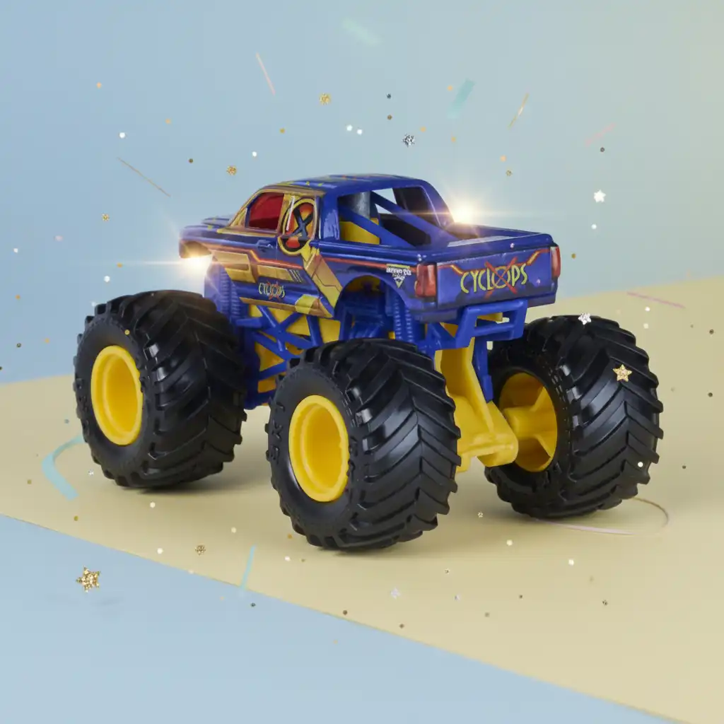 Crea tu propio espectáculo Monster Jam lleno de trucos.