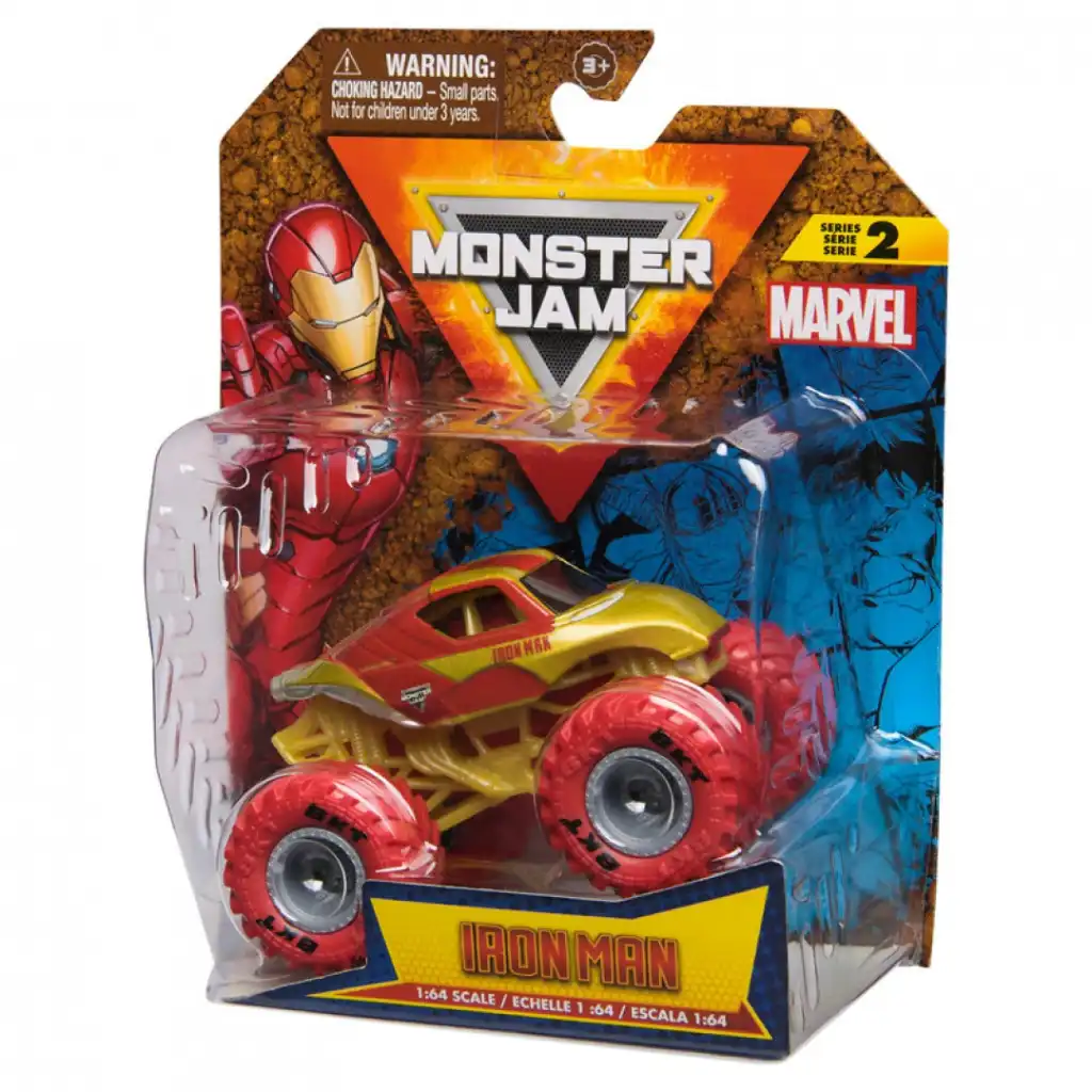 Vive una acción interminable con Iron Man en la arena Monster Jam.
