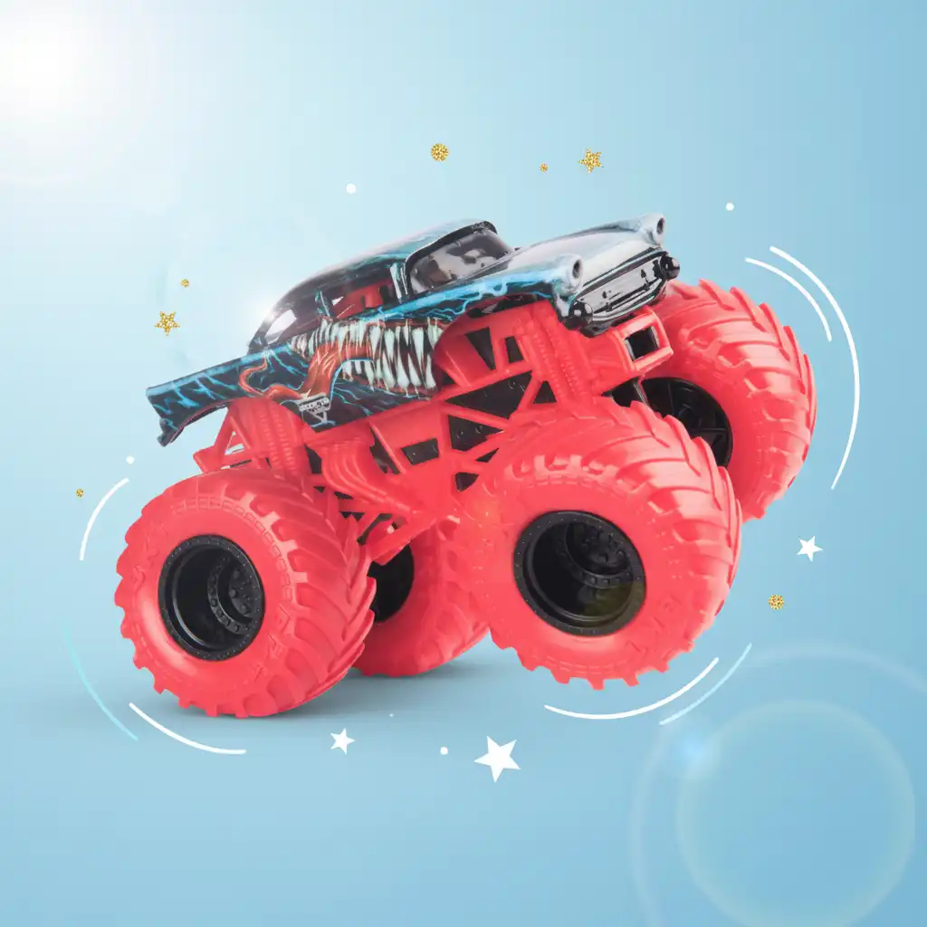 Amplía tu colección con una edición única de monster trucks Marvel.