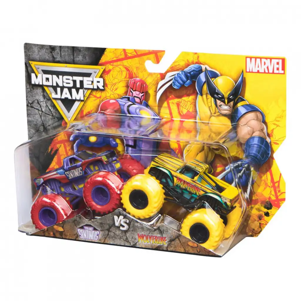 Desata diversión infinita con los legendarios trucks Wolverine y Sentinel.
