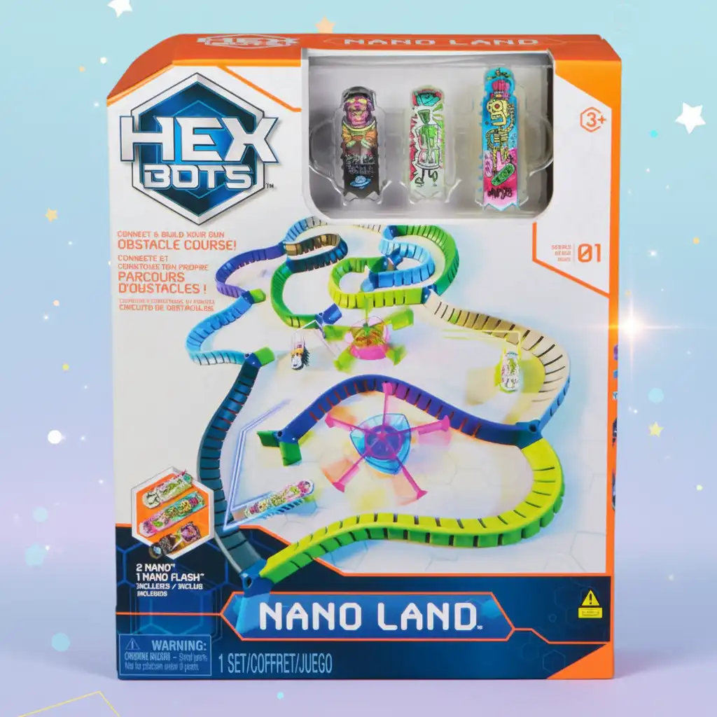 Construye tu propio mundo lleno de movimiento robótico y colores.