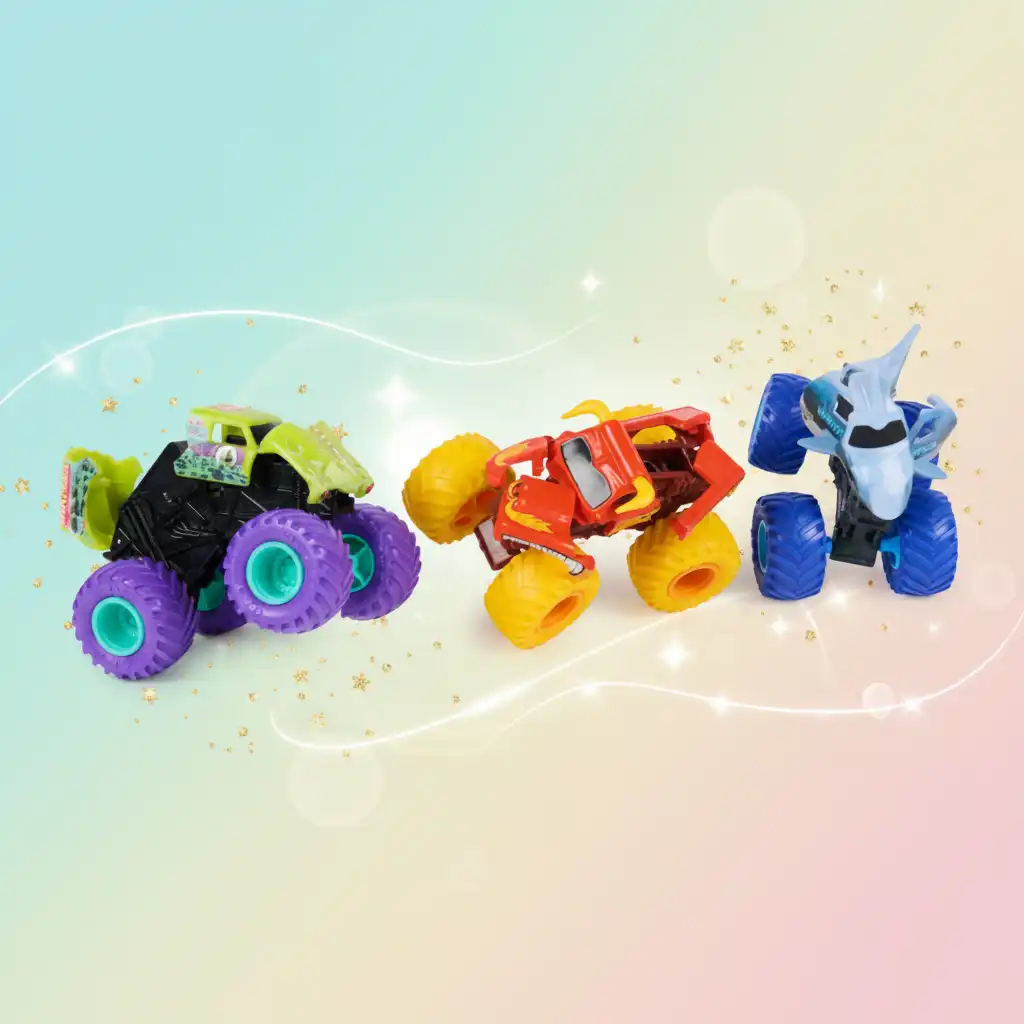 Construye tu colección de máquinas legendarias Monster Jam.