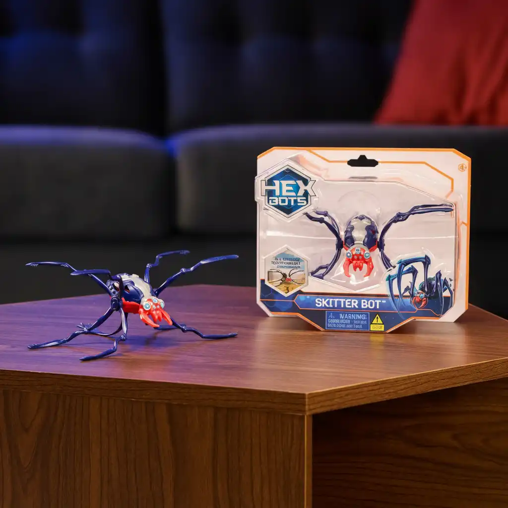 Acabado de primera calidad y movimiento realista del insecto robótico Hex Bots.