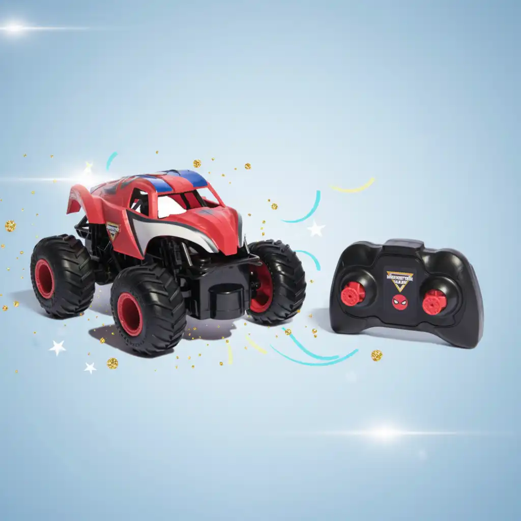 Vive misiones heroicas con el camión Spider-Man controlado a distancia.