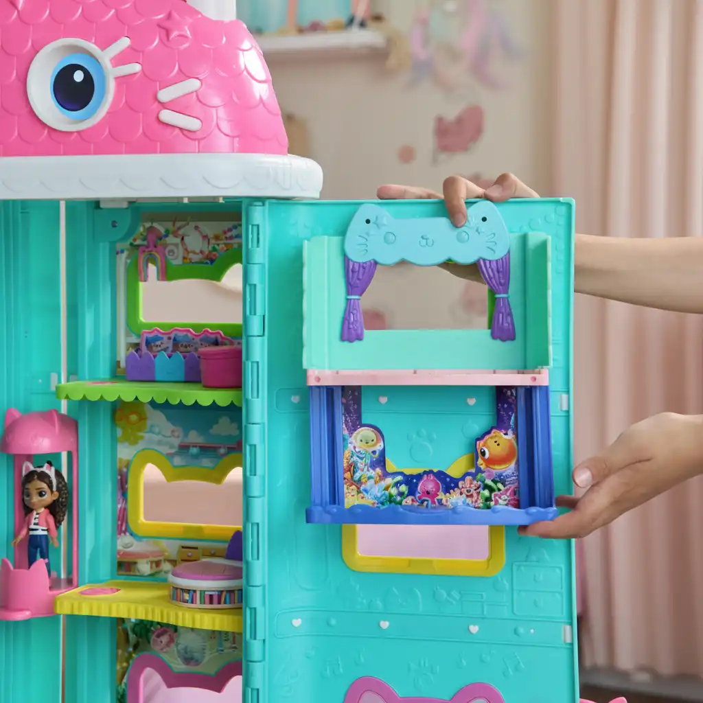 Desarrolla la creatividad infantil con elementos interactivos del baño.