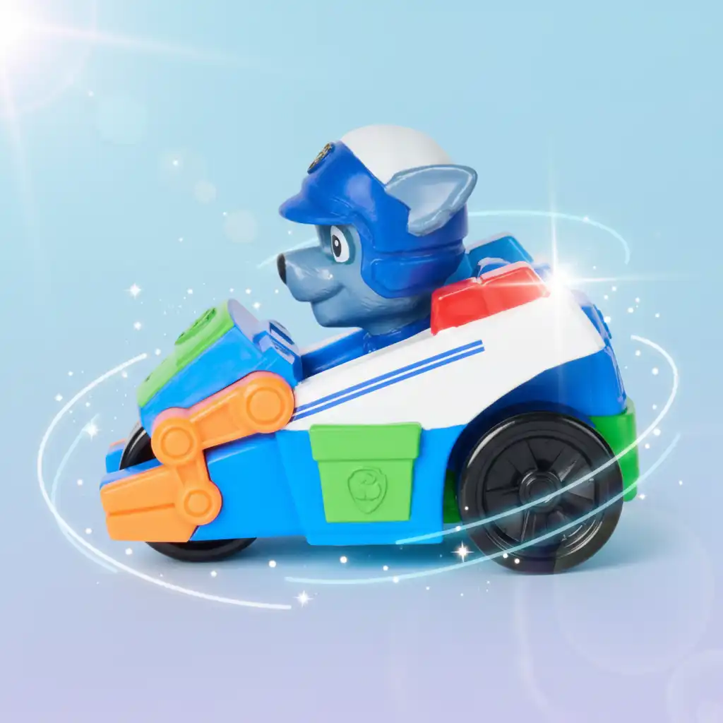Vehículo Rocky meticulosamente diseñado para pequeños rescatistas.