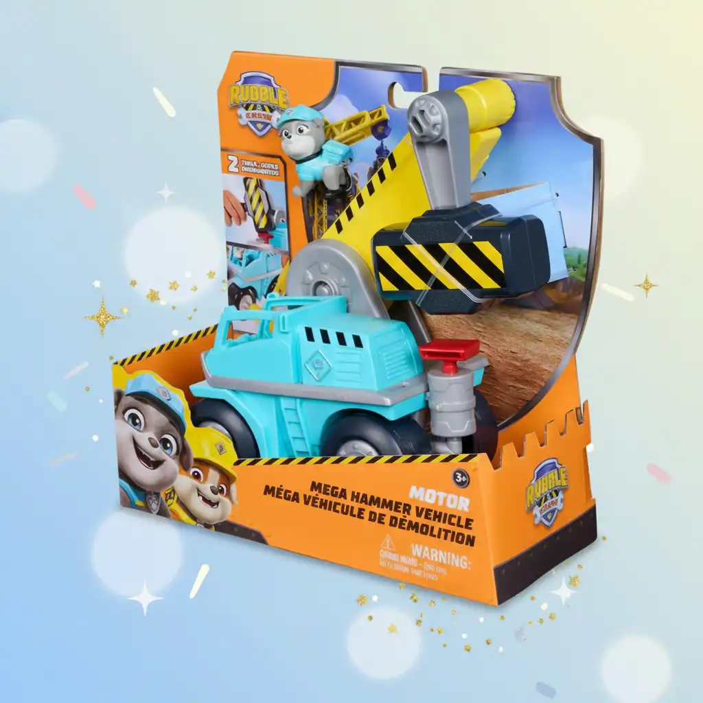 Vive aventuras infinitas de construcción con el equipo Rubble & Crew.