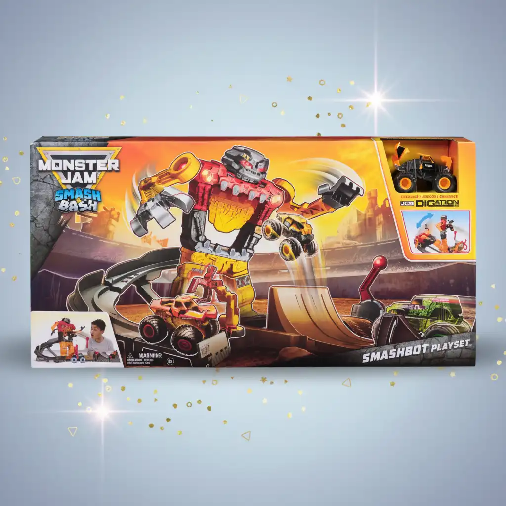 ¡Experimenta la auténtica acción Monster Jam llena de aplastar y embestir!