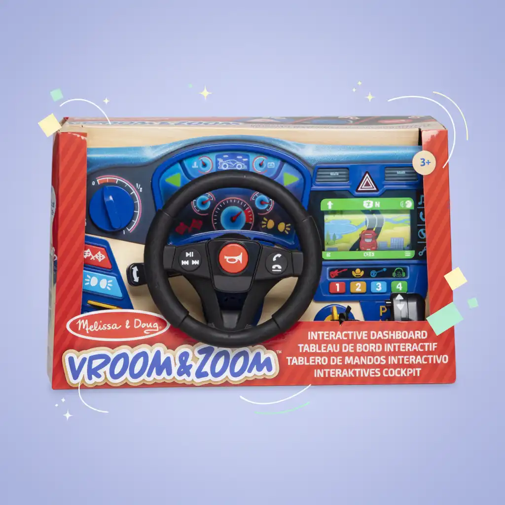 Disfruta de aventuras infinitas en el camino con el volante interactivo.