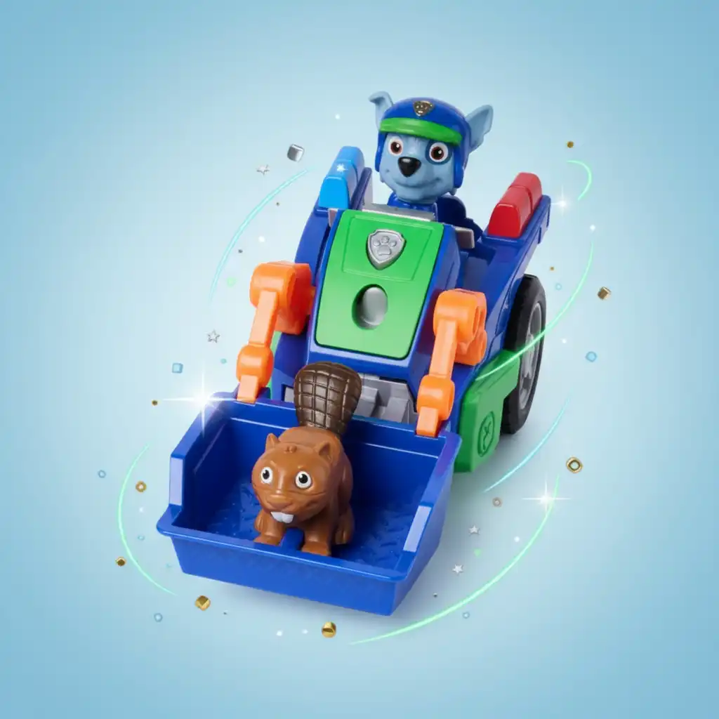 Regalo perfecto para cualquier fan de los héroes caninos y los coches.