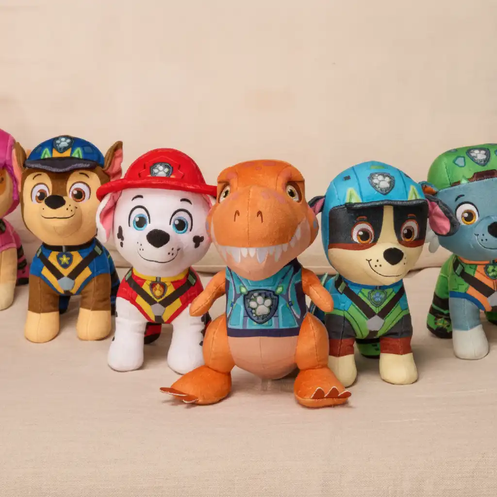 Acabado de peluche de calidad con uniforme detallada de la película y bordados.