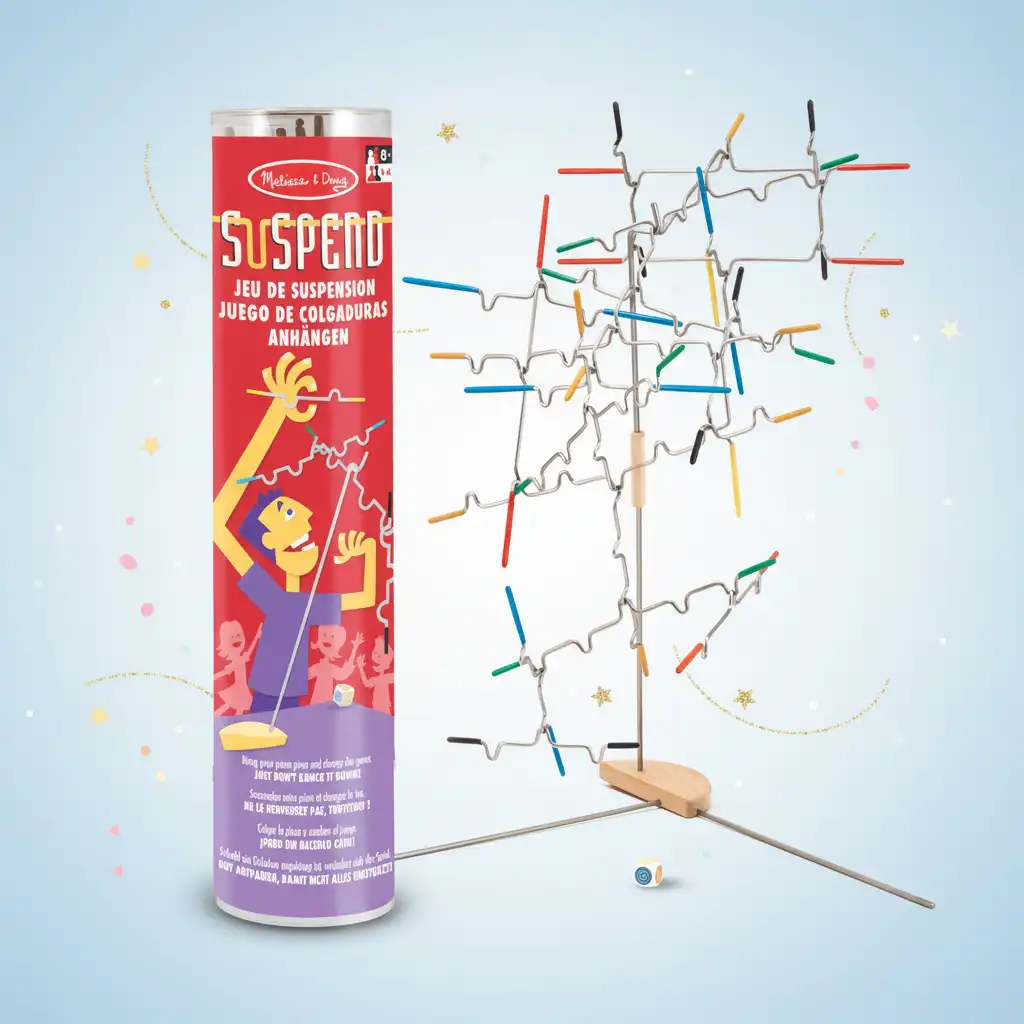 Vive diversión infinita construyendo una escultura suspendida.