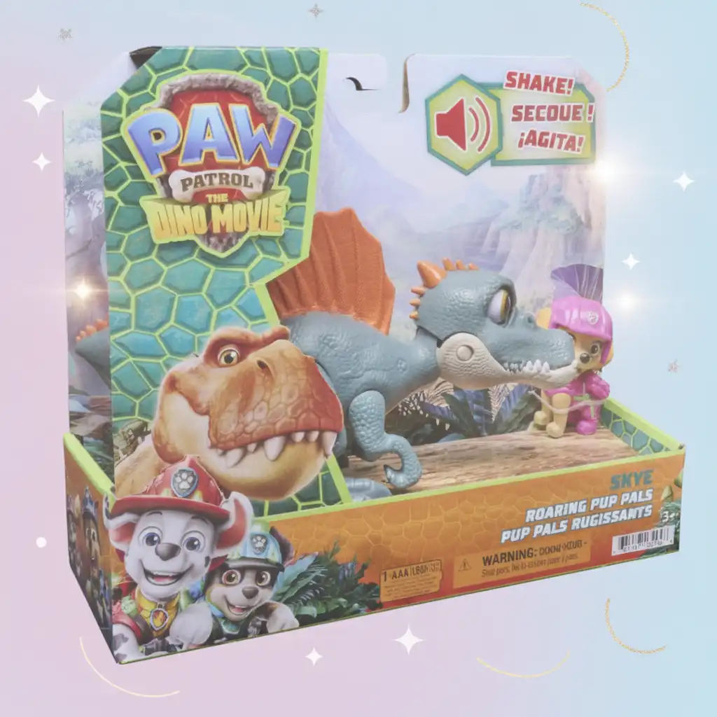 Activa un rugido auténtico y observa la acción dinosauria.