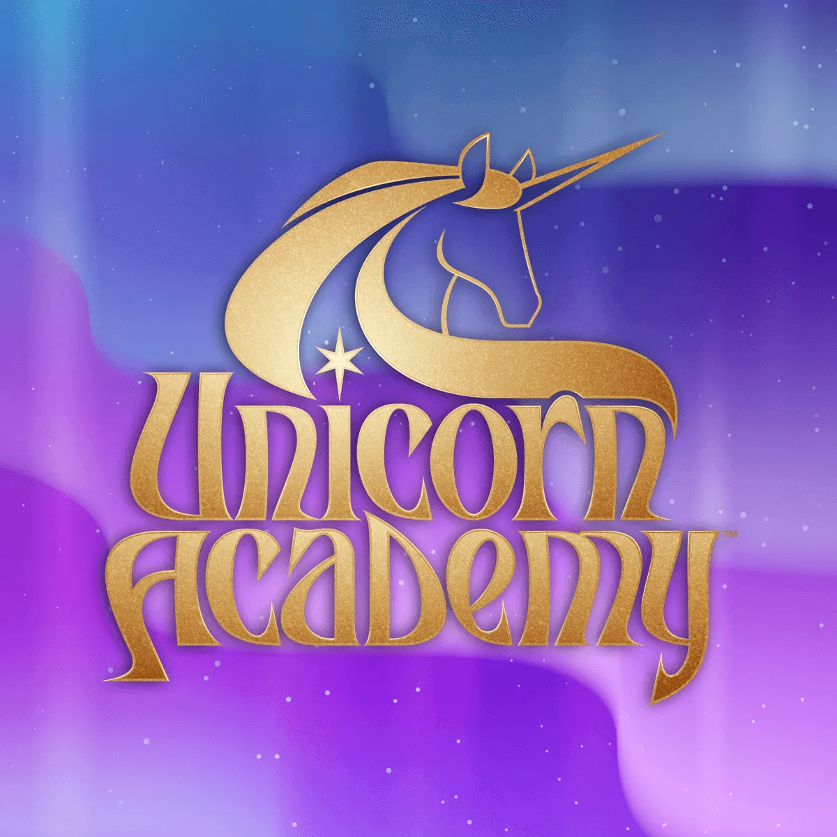 Logo oficial Academia de Unicornios unicornio Skywind con luces y sonidos