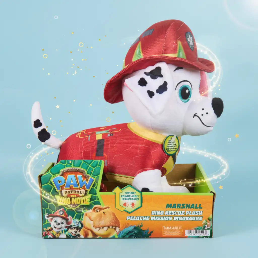 Vive un emocionante rescate de dinosaurios con el peluche Interactivo Marshall.