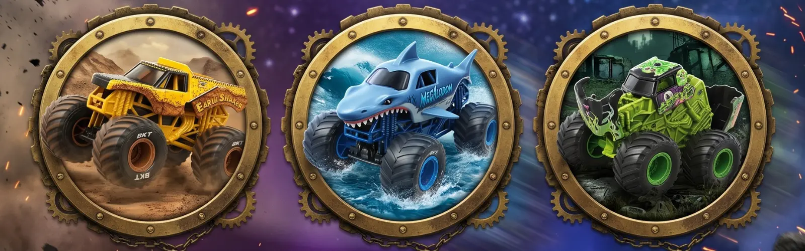 Vive la adrenalina con la pista oficial Monster Jam World Finals.