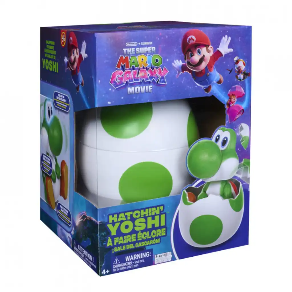 Vive el emocionante momento en que Yoshi sale por primera vez del huevo.