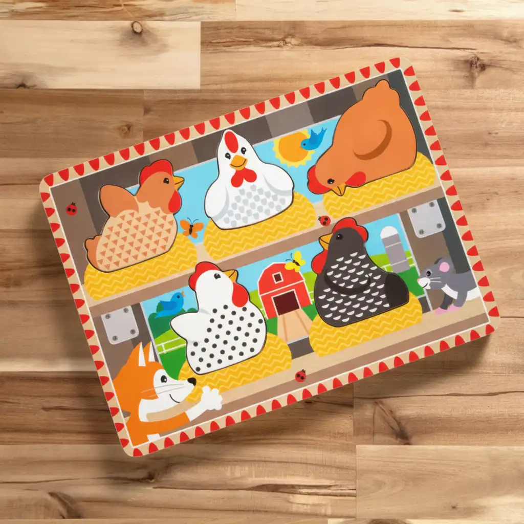 Acabado De madera preciso para un juego seguro y duradero para los niños.
