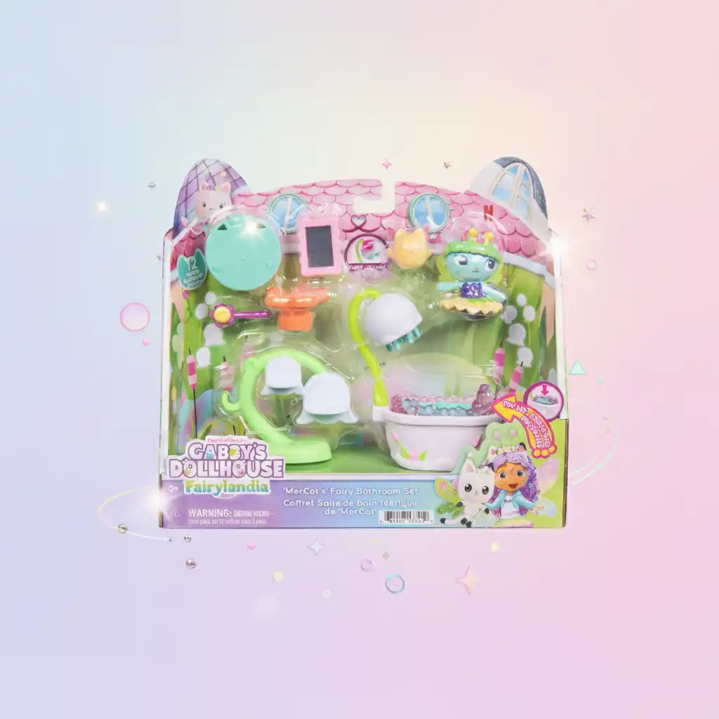 Juego de baño meticulosamente elaborada con muchos detalles Interactivo.