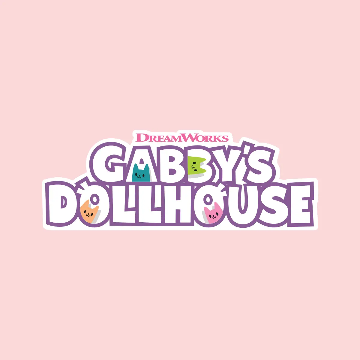Logo oficial de La Casa de Muñecas de Gabby amigos hadas Kitty Narwhal