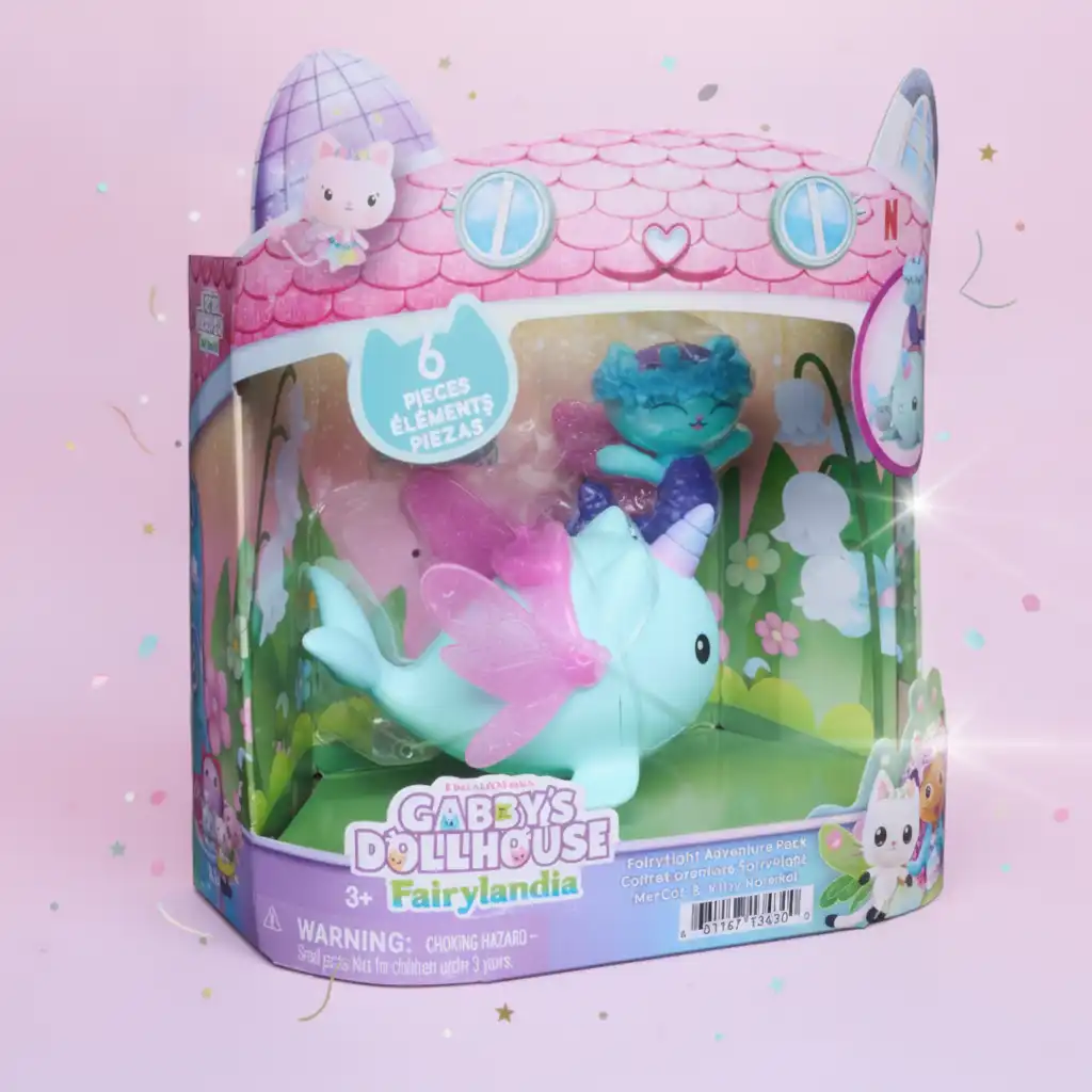 Vuela hacia la aventura con Narwhal Cat y sus amigos.