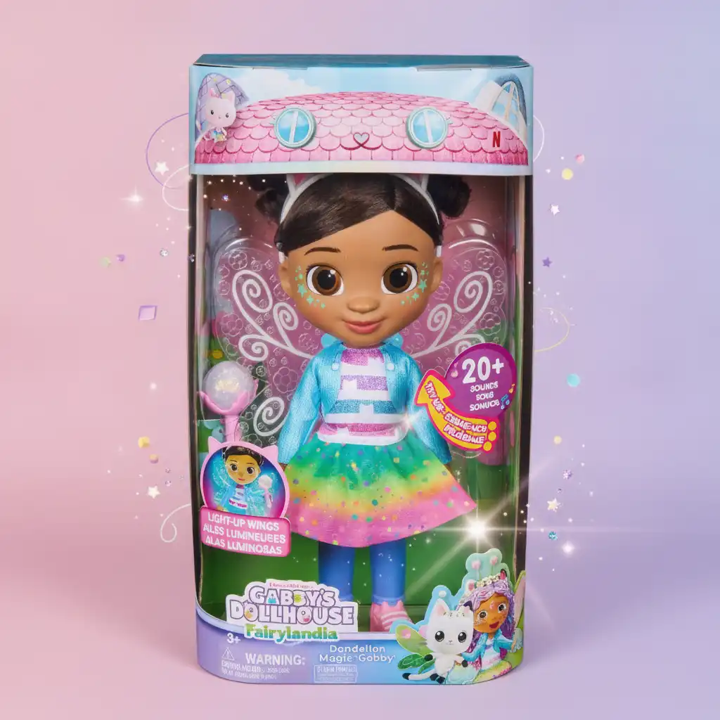 Detalle elaborado de la muñeca con cabello real y accesorios.